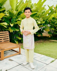 JAZZMAN BAJU MELAYU (KID) - SOFT YELLOW