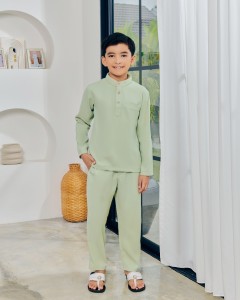 JAZZMAN BAJU MELAYU (KID) - SAGE GREEN