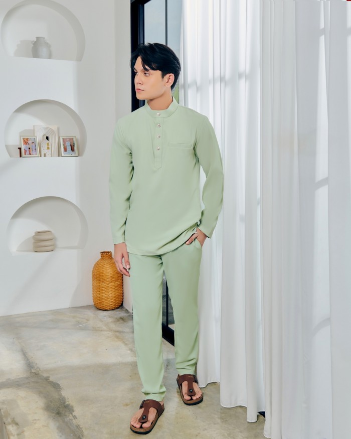 JAZZMAN BAJU MELAYU - SAGE GREEN