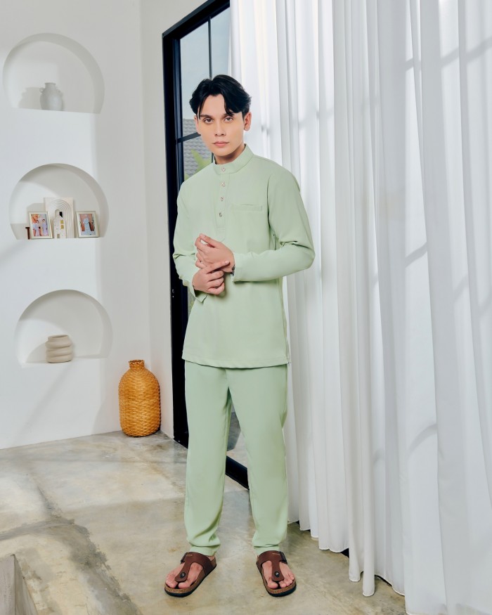 JAZZMAN BAJU MELAYU - SAGE GREEN