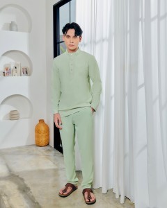 JAZZMAN BAJU MELAYU - SAGE GREEN