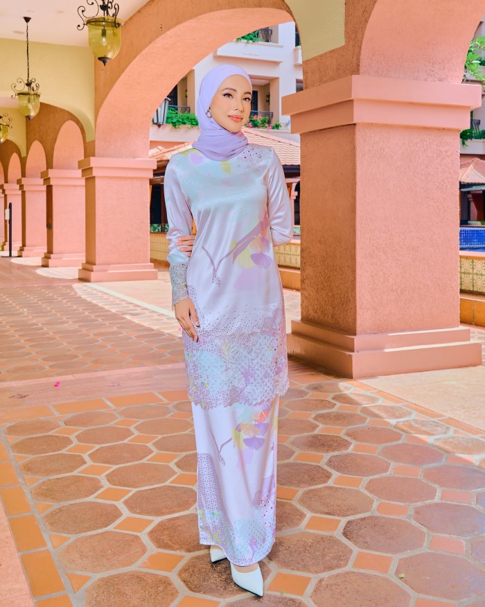 MELIA KURUNG - PASTEL  PINK