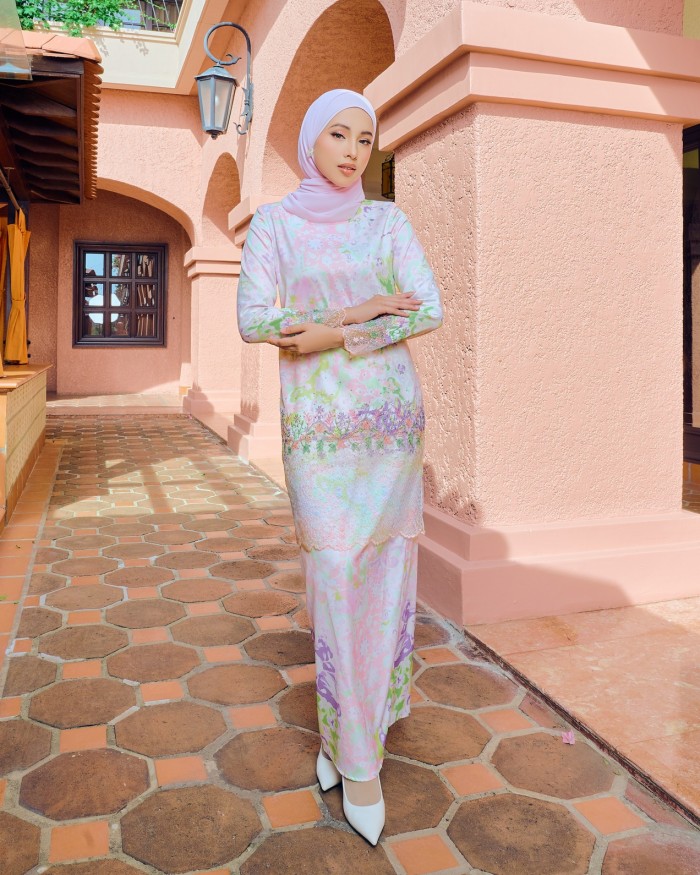 RIENA KURUNG - PEACH PURPLE