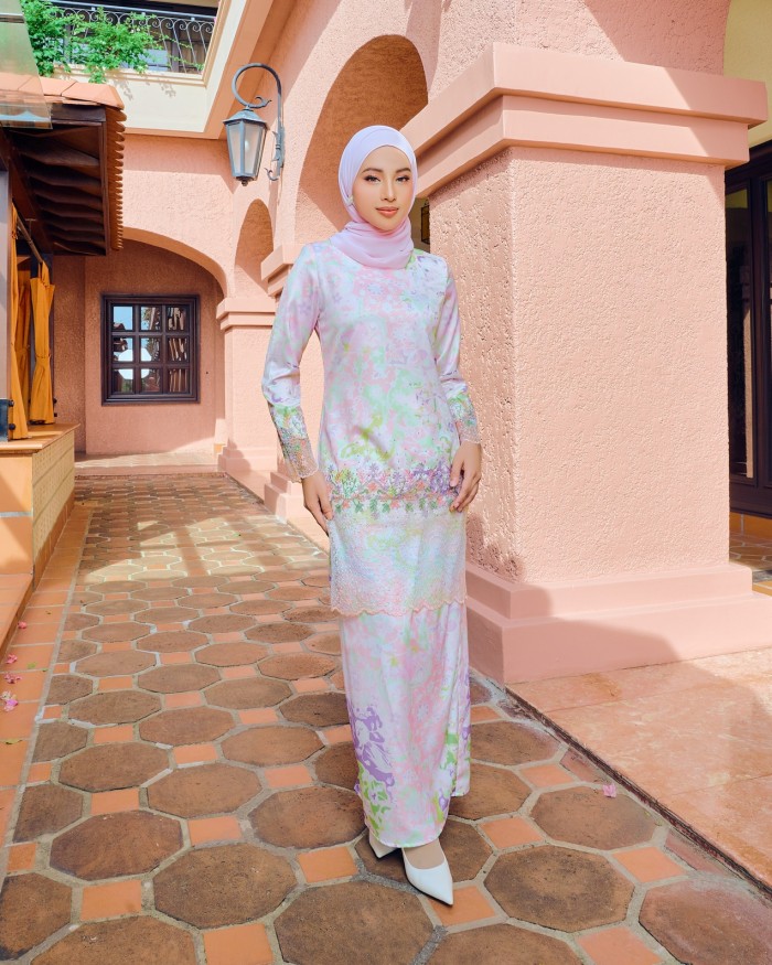 RIENA KURUNG - PEACH PURPLE