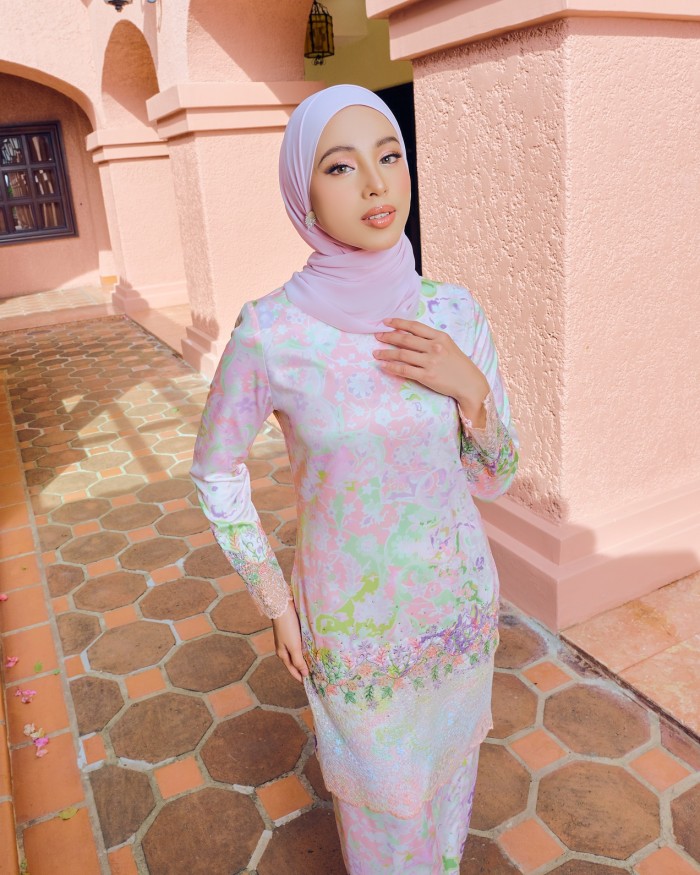 RIENA KURUNG - PEACH PURPLE