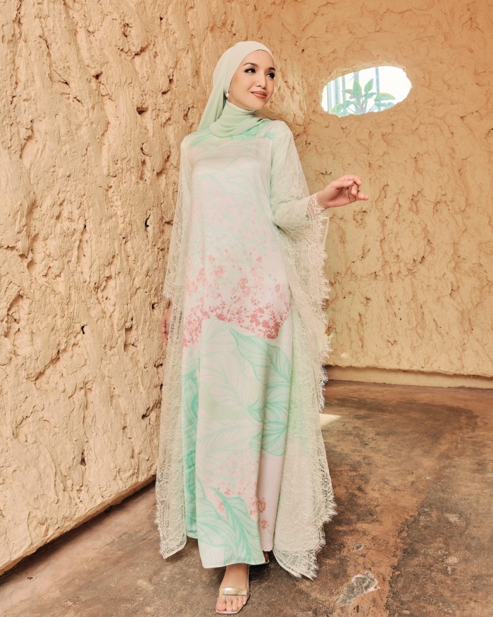 ALORA ABAYA - MINT GREEN