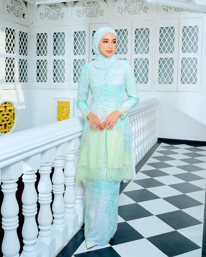 SAFEEYA KEBAYA -  SAGE GREEN