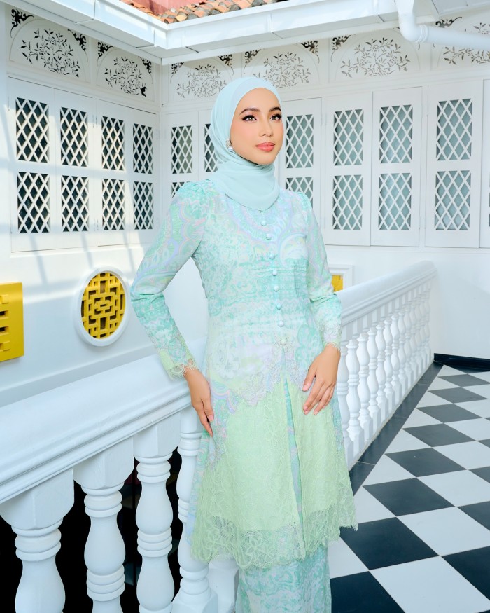 SAFEEYA KEBAYA -  SAGE GREEN