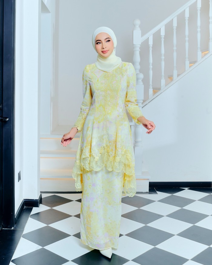 AMYLIA KURUNG -  SOFT YELLOW