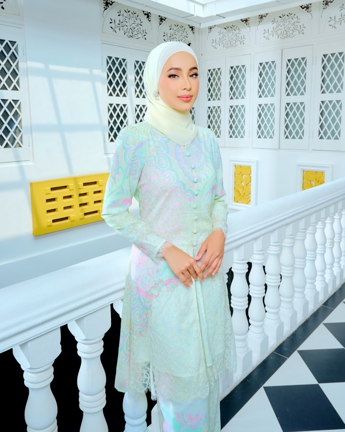 SAFEEYA KEBAYA - LIME YELLOW