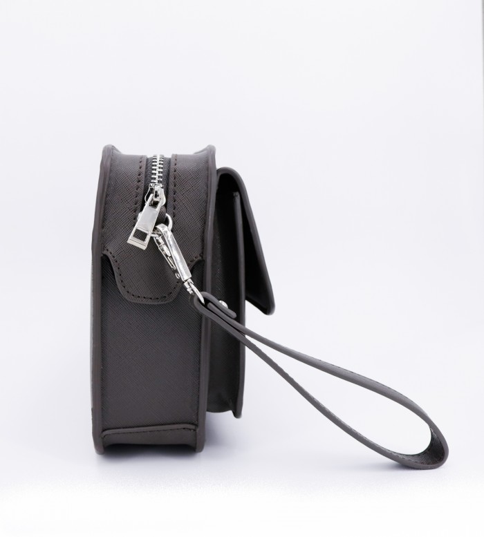 ARMANI CLUTCH - METAL GREY