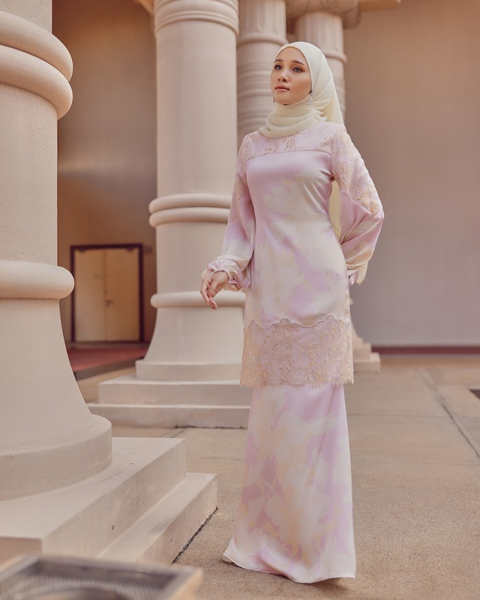 RAMONA LACE KURUNG - PINK