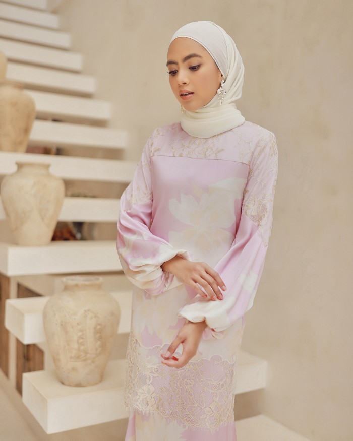 RAMONA LACE KURUNG - PINK