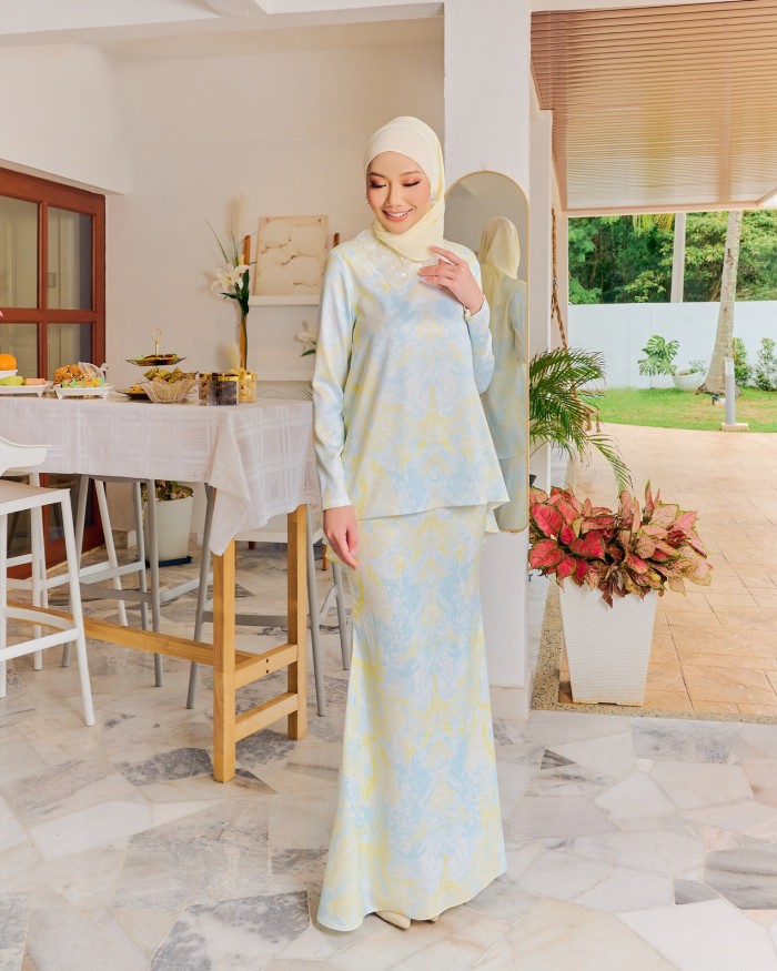 SHIRLYN KURUNG - BLUEYISH YELLOW