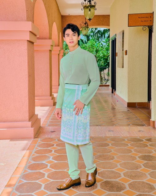 JAZZMAN BAJU MELAYU - SAGE GREEN