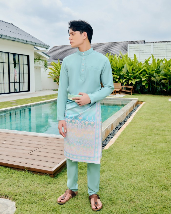 JAZZMAN BAJU MELAYU - TURQUOISE BLUE