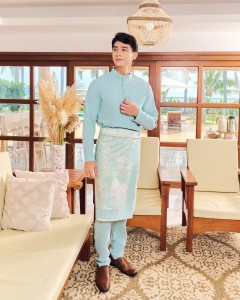 JAZZMAN BAJU MELAYU - TURQUOISE BLUE