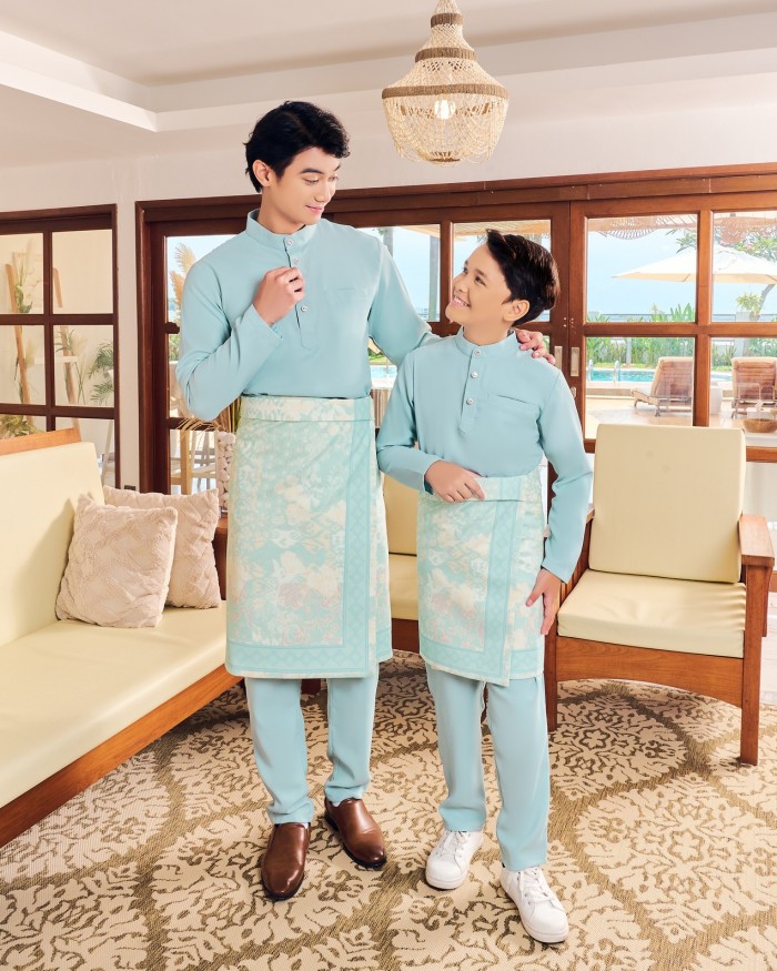 JAZZMAN BAJU MELAYU - TURQUOISE BLUE