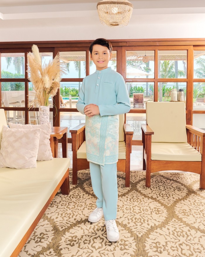 JAZZMAN BAJU MELAYU (KID) - TURQOUISE BLUE