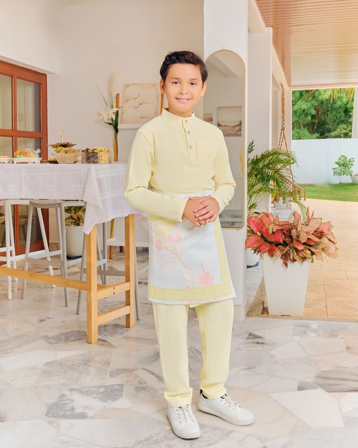 JAZZMAN BAJU MELAYU (KID) - SOFT YELLOW