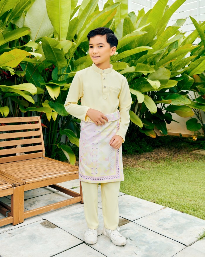 JAZZMAN BAJU MELAYU (KID) - SOFT YELLOW