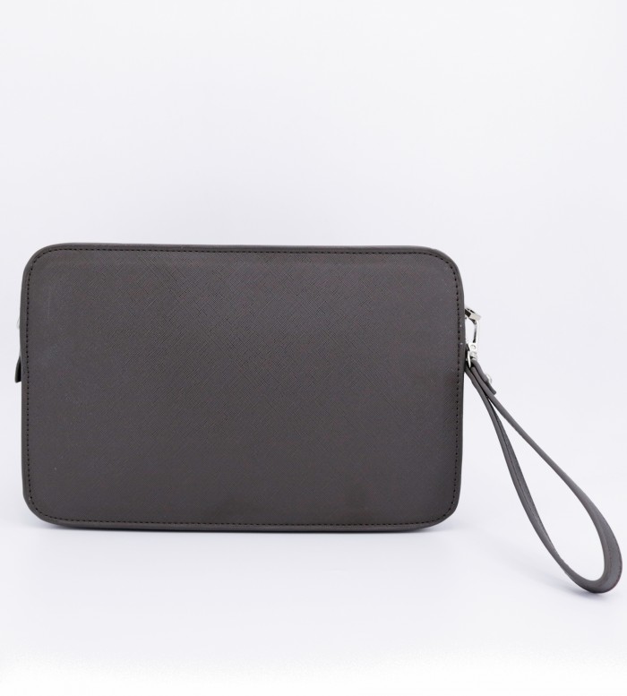 ARMANI CLUTCH - METAL GREY