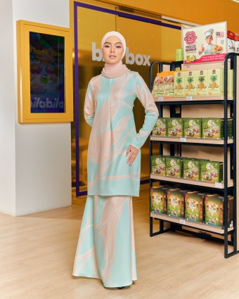 AVA KURUNG - TURQUOISE PEACH