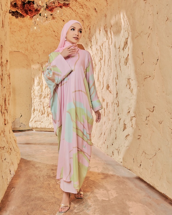 CATELIA CAFTAN - BLUSH PINK