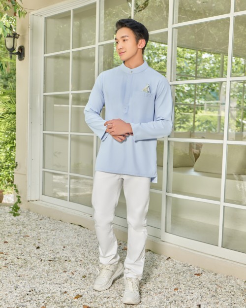 AIDILLIA KURTA (MEN) - BABY BLUE AIDILLIA KURTA (MEN) - BABY BLUE