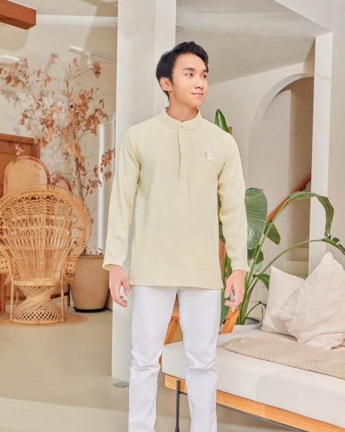 AIDILLIA KURTA (MEN) - SOFT YELLOW AIDILLIA KURTA (MEN) - SOFT YELLOW