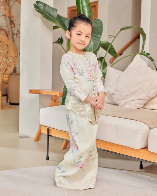 FLORESA KURUNG (KID) - LIME YELLOW FLORESA KURUNG (KID) - LIME YELLOW