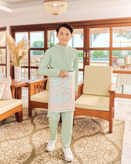 JAZZMAN BAJU MELAYU (KID) - SAGE GREEN JAZZMAN BAJU MELAYU (KID) - SAGE GREEN