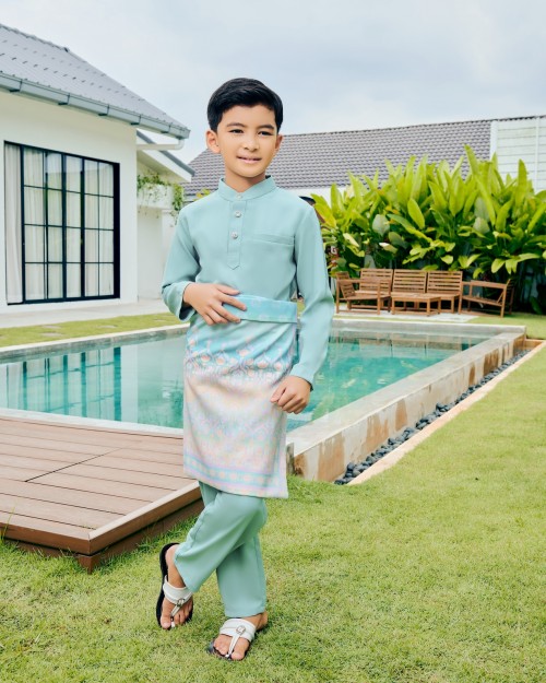 JAZZMAN BAJU MELAYU (KID) - TURQOUISE BLUE JAZZMAN BAJU MELAYU (KID) - TURQOUISE BLUE